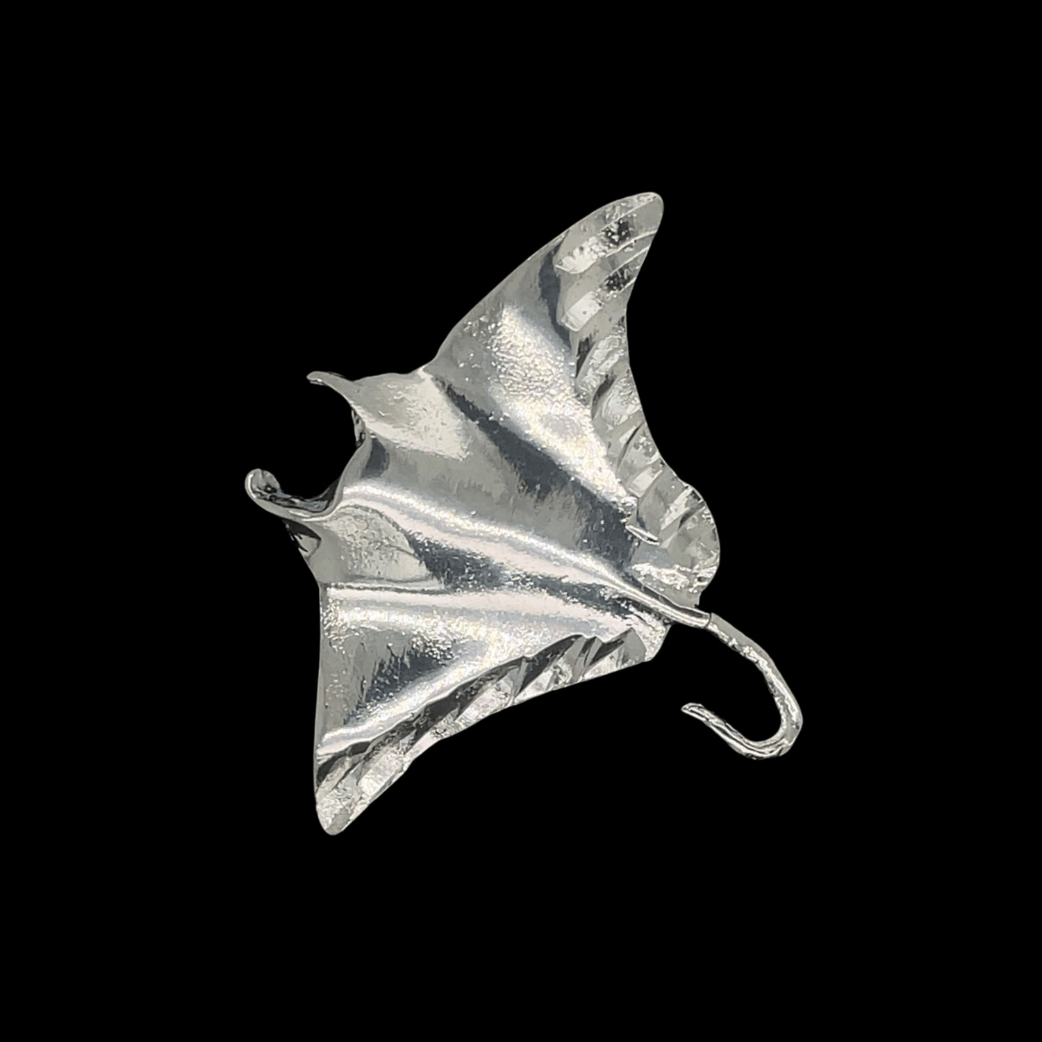 Sterling Silver Manta Ray Pendant