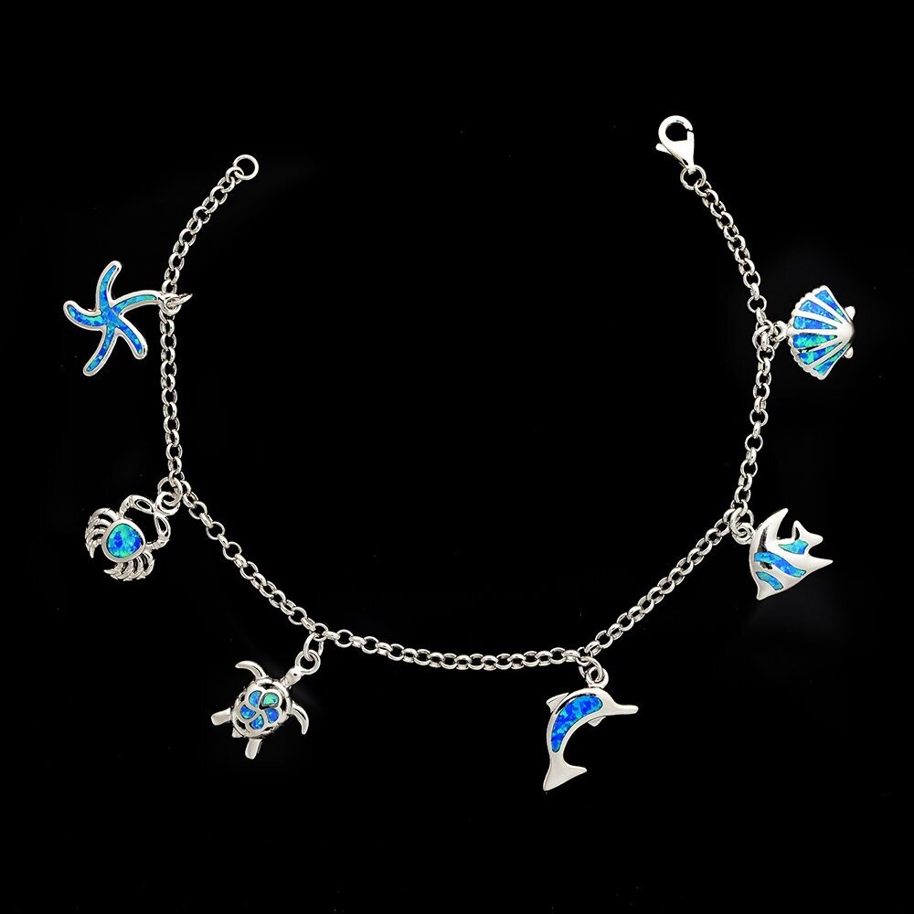 Opal Tropical Charm Bracelet