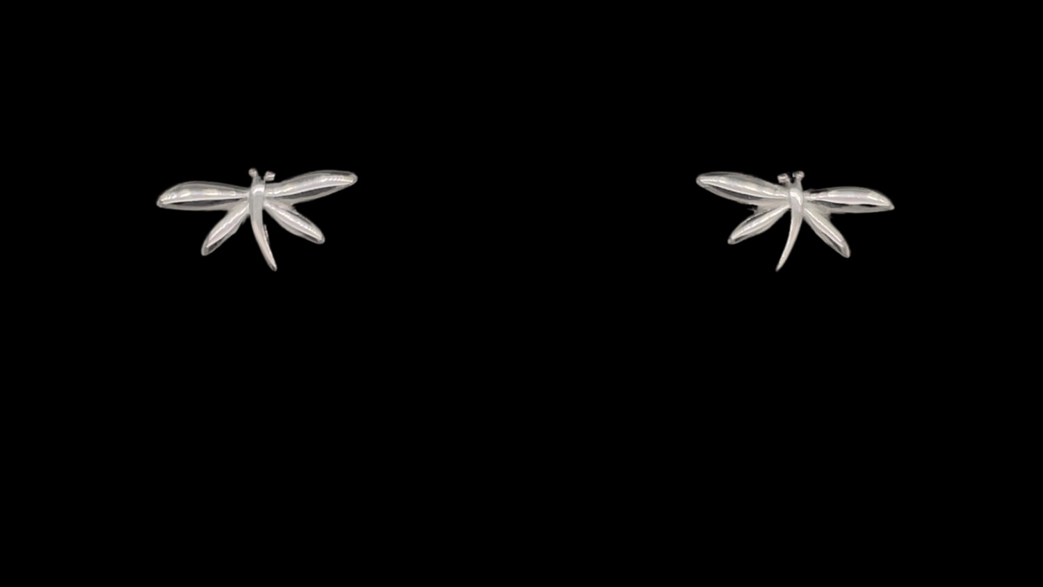 Sterling Silver Dragonfly Earrings