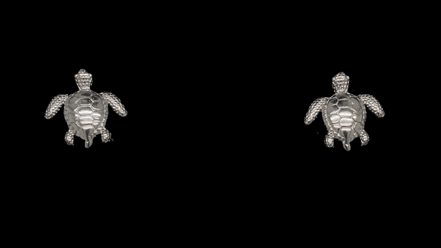 Sterling Silver Turtle Earrings