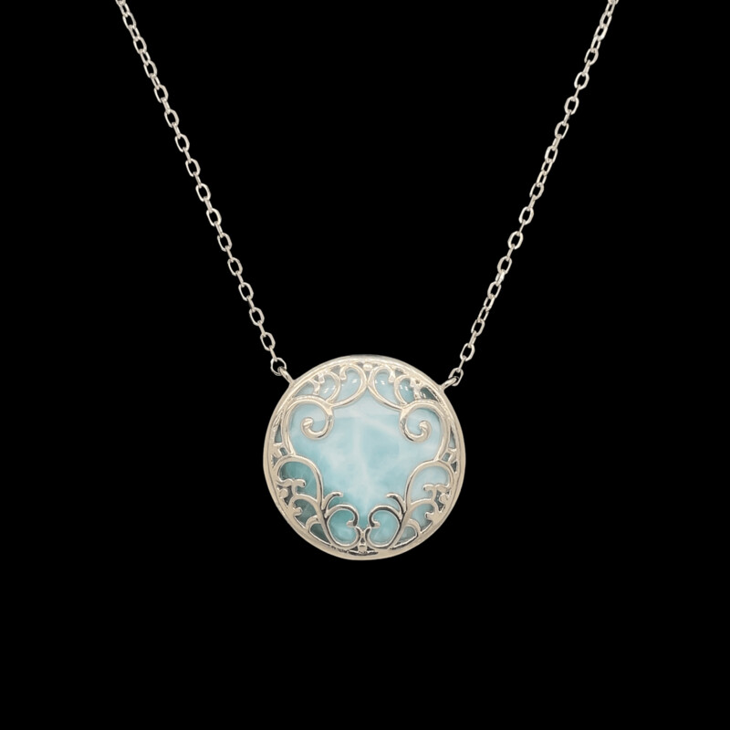 Larimar Filigree Necklace