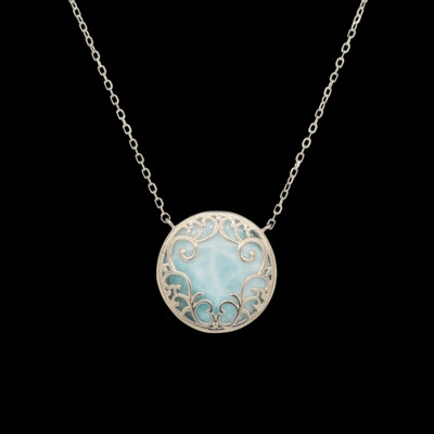Larimar Filigree Necklace