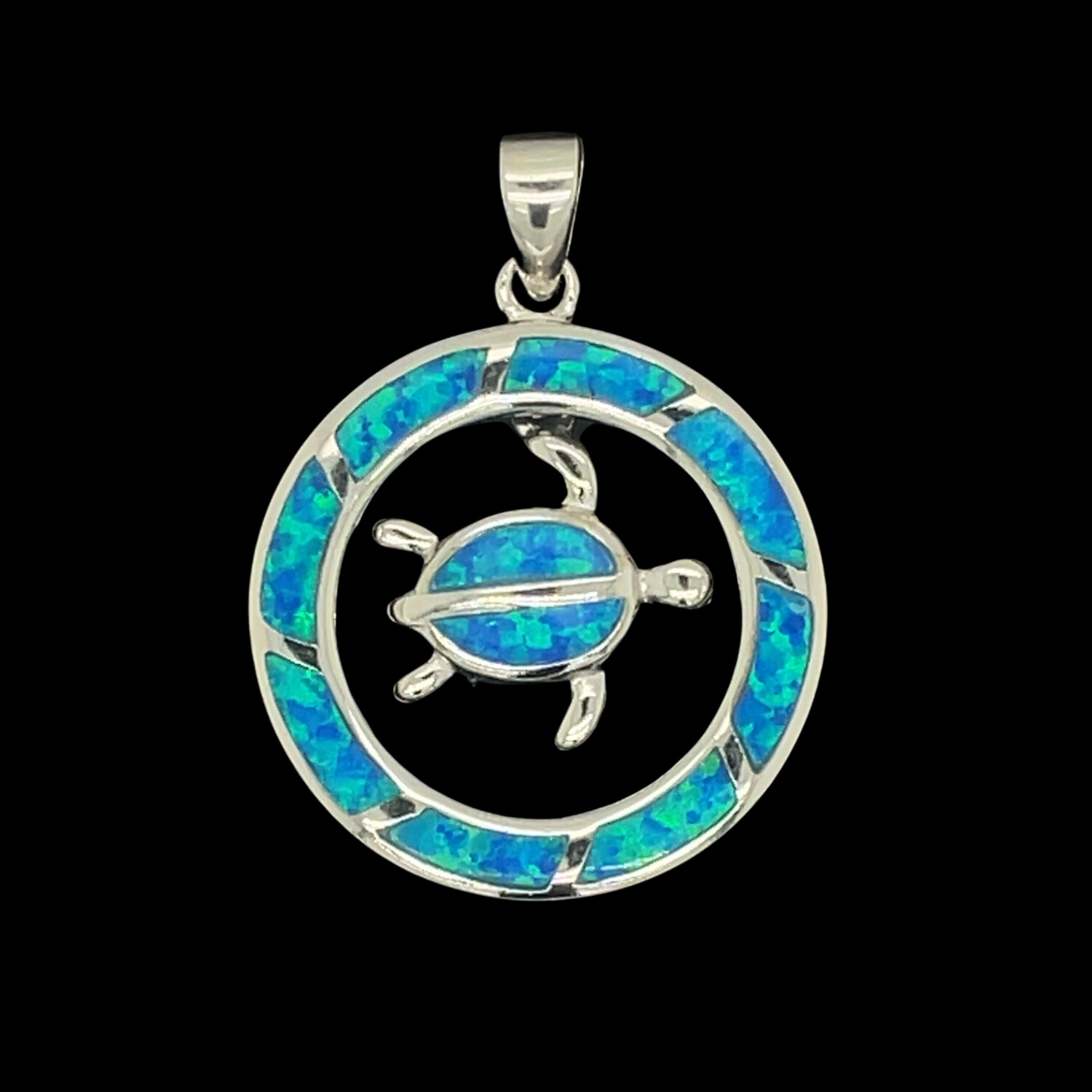 Opal Turtle Pendant