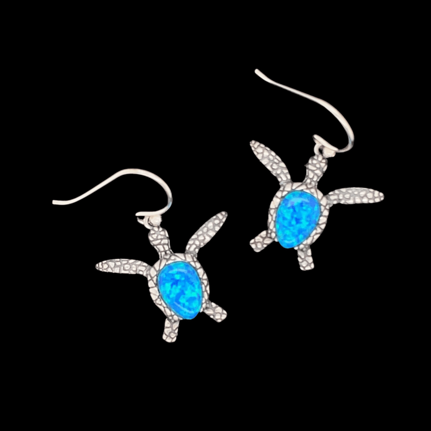 Opal Turtle Earrings