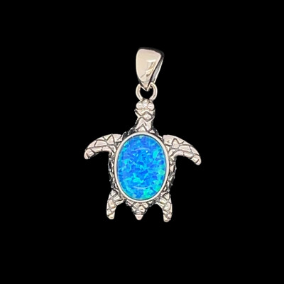 Opal Turtle Pendant