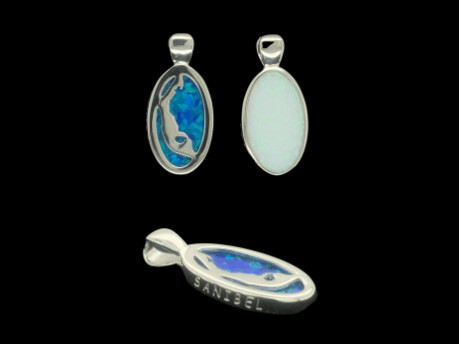 The Sanibel Island Pendant (Small, White Back)