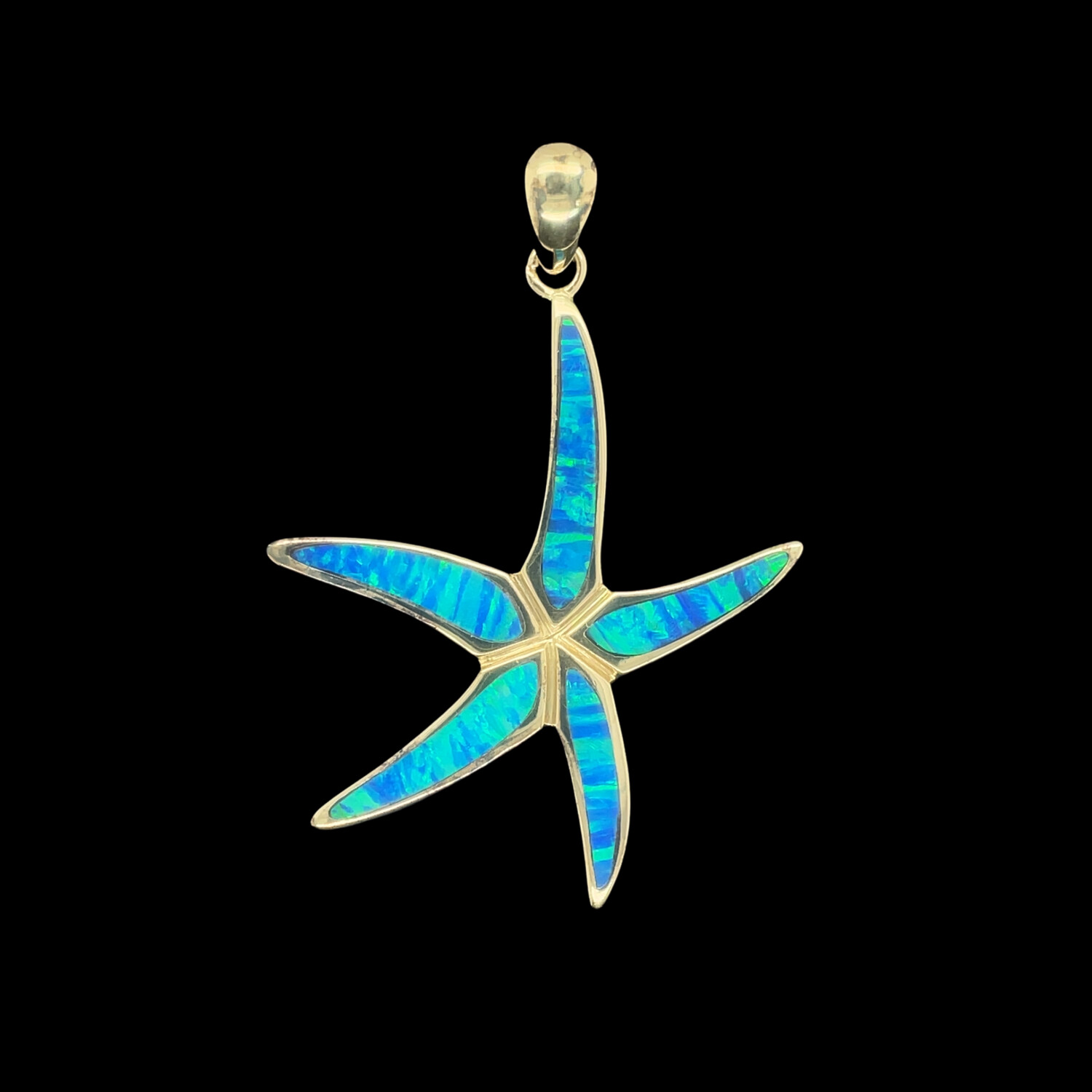 Opal Starfish Pendant