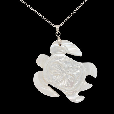 Mother Of Pearl Turtle Pendant