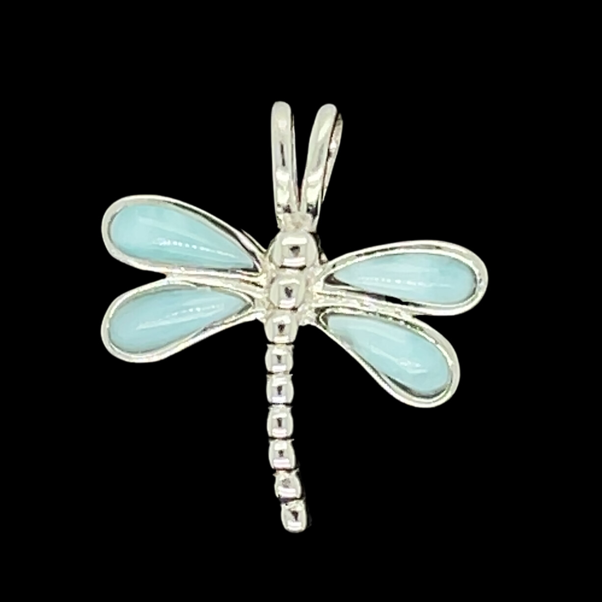 Larimar Dragonfly Pendant