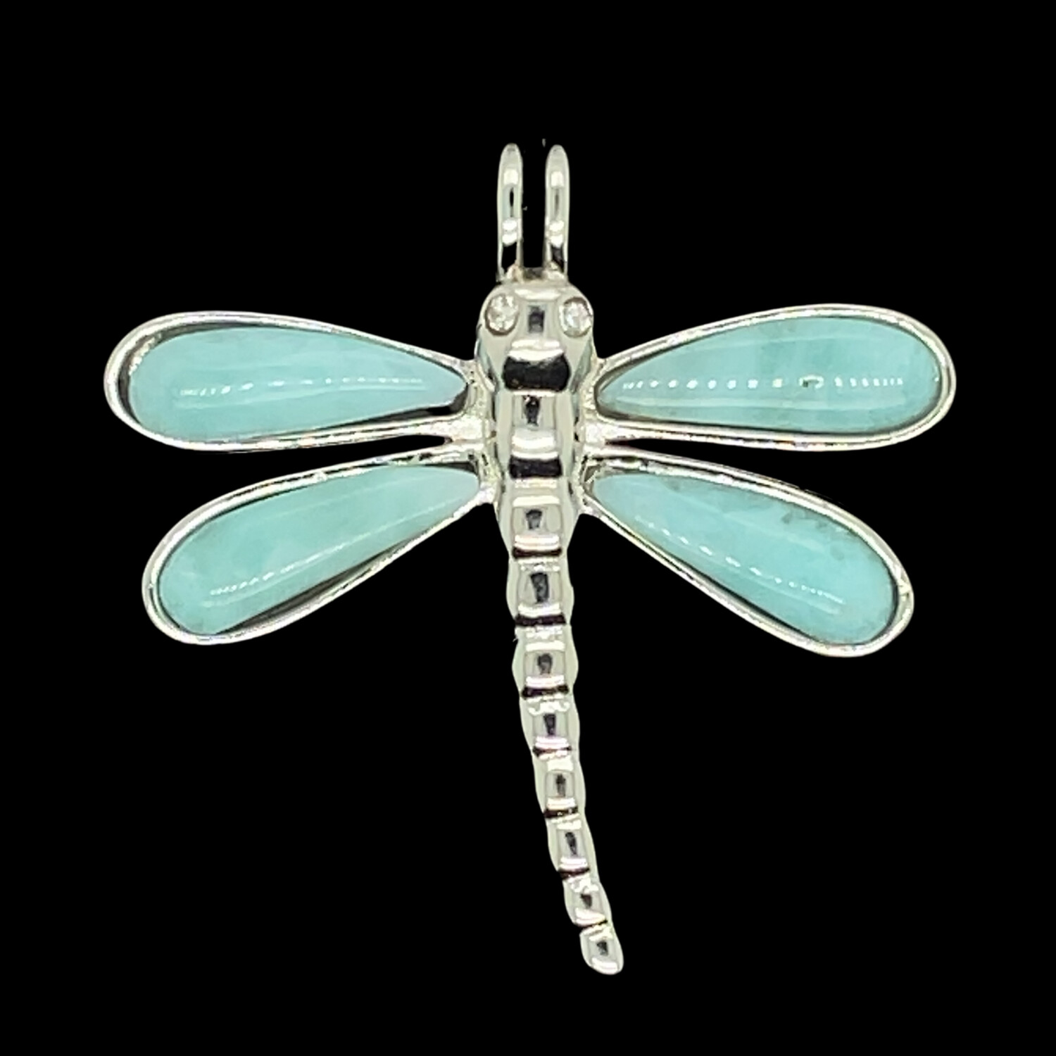 Larimar Dragonfly Pendant Larimar Dragonfly Pendant