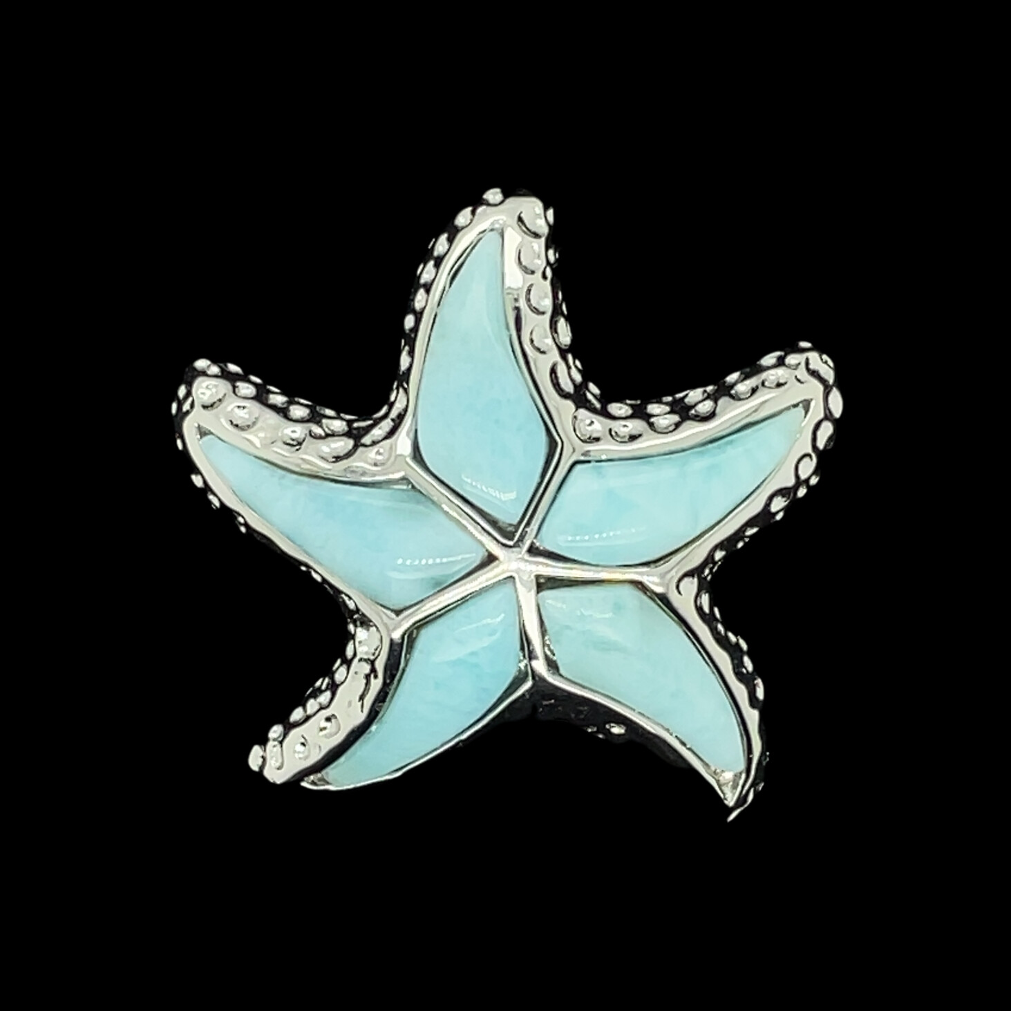 Larimar Starfish Pendant