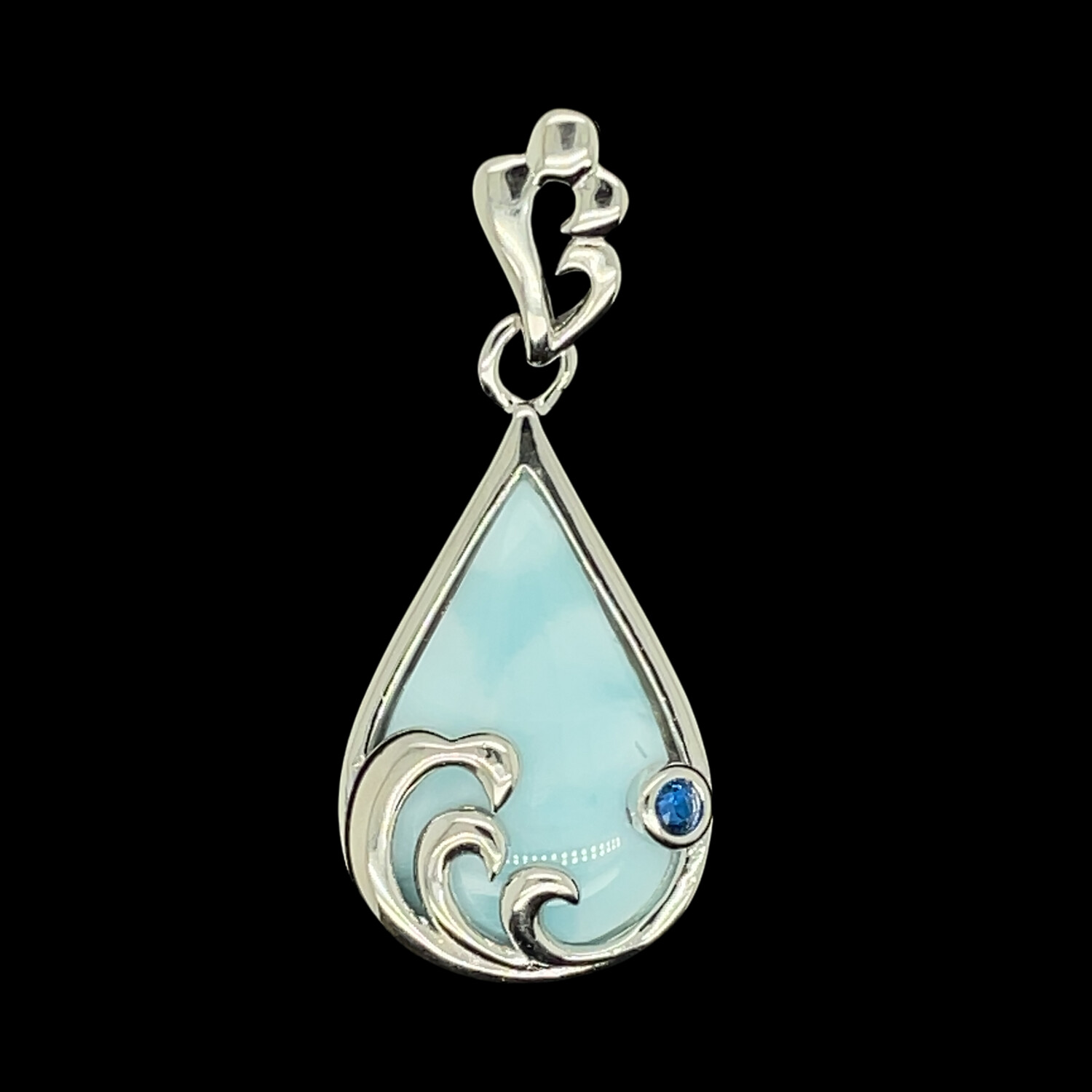 Larimar Wave Pendant