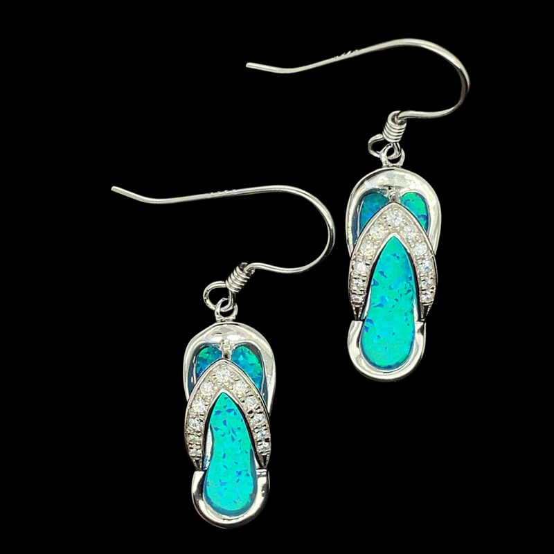 Opal Flip Flop Earrings