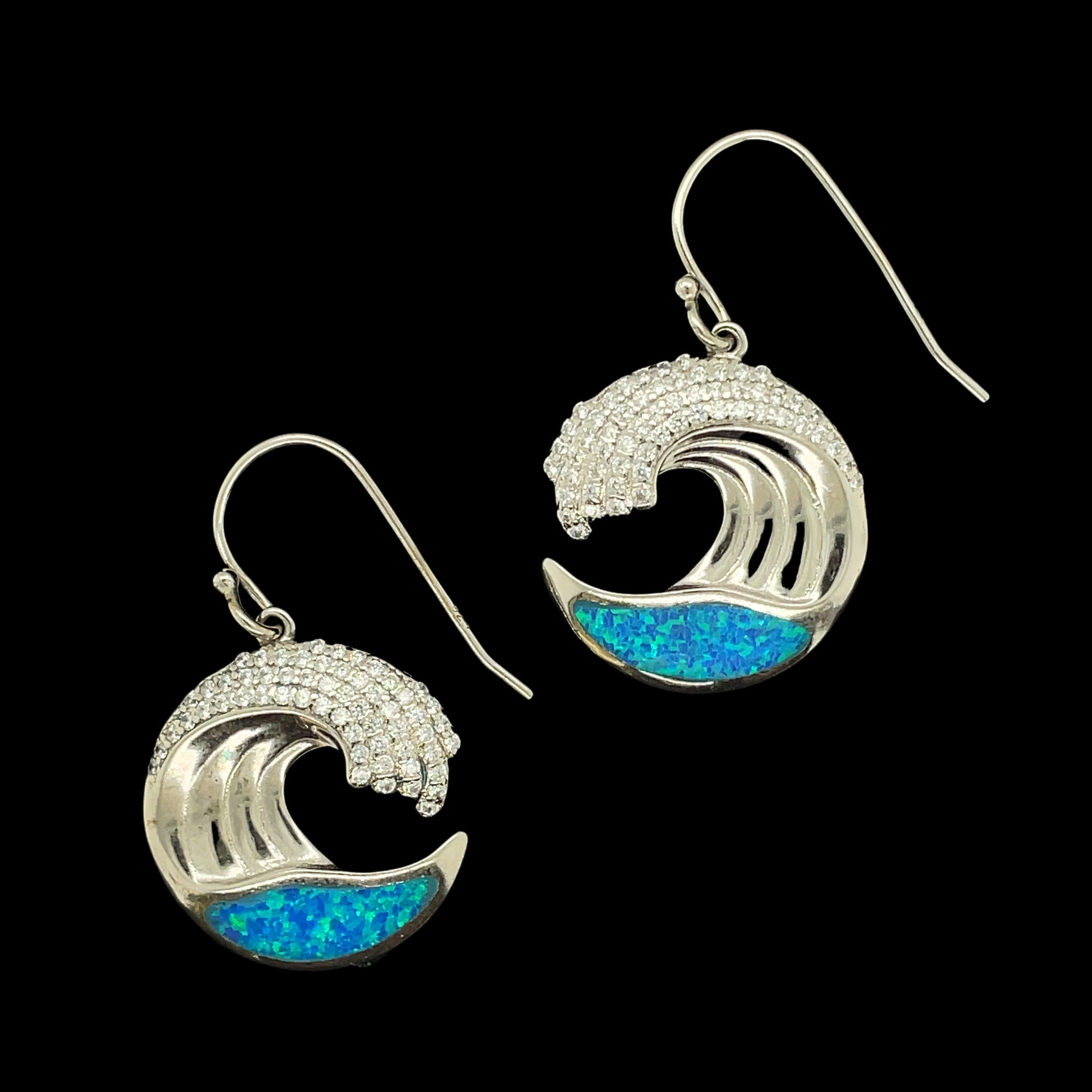 Opal Wave Earrings