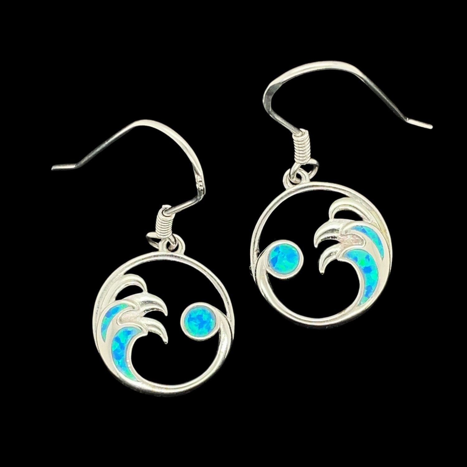 Opal Wave Earrings