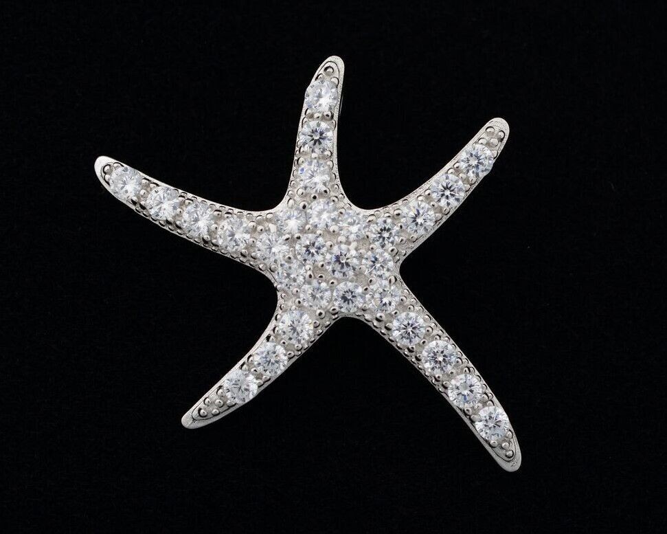 Cubic Zirconia Starfish Pendant