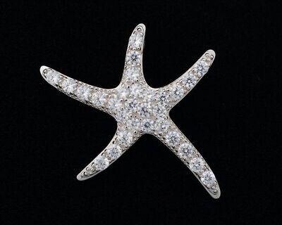 Cubic Zirconia Starfish Pendant