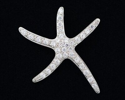 Cubic Zirconia Starfish Pendant