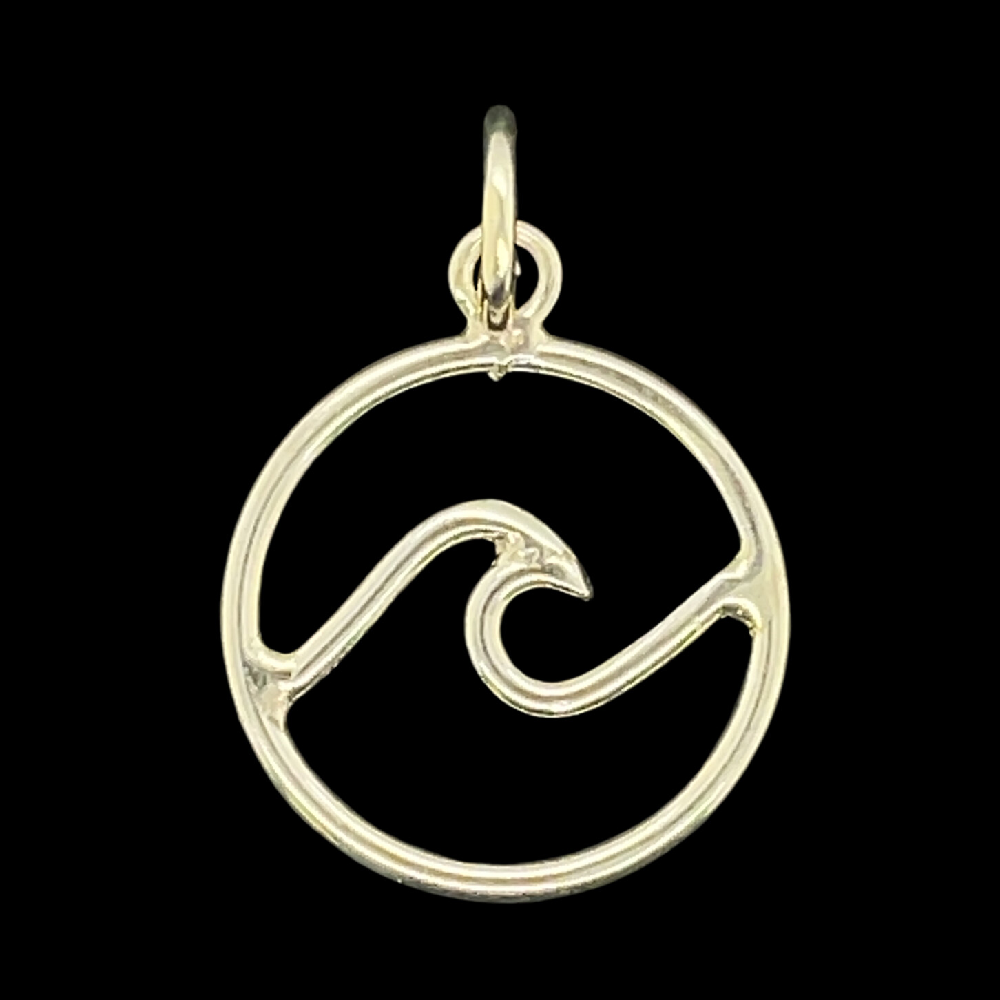 Sterling Silver Wave Pendant