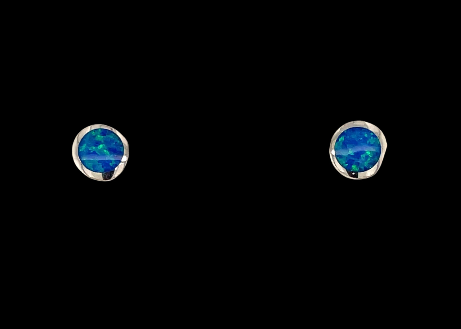 Opal Circle Earrings