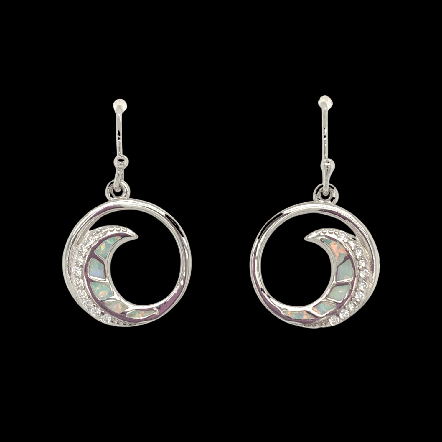 Opal Wave Earrings