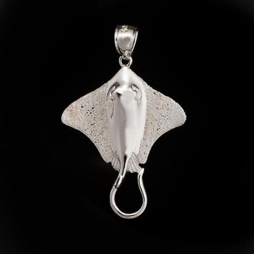 Sterling Silver Manta Ray Pendant