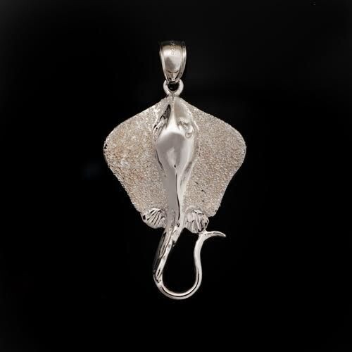 Sterling Silver Manta Ray Pendant