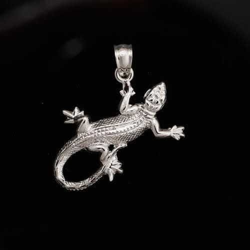 Sterling Silver Gecko Pendant