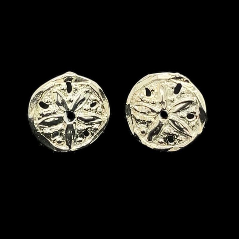 Sterling Silver Sand Dollar Earrings