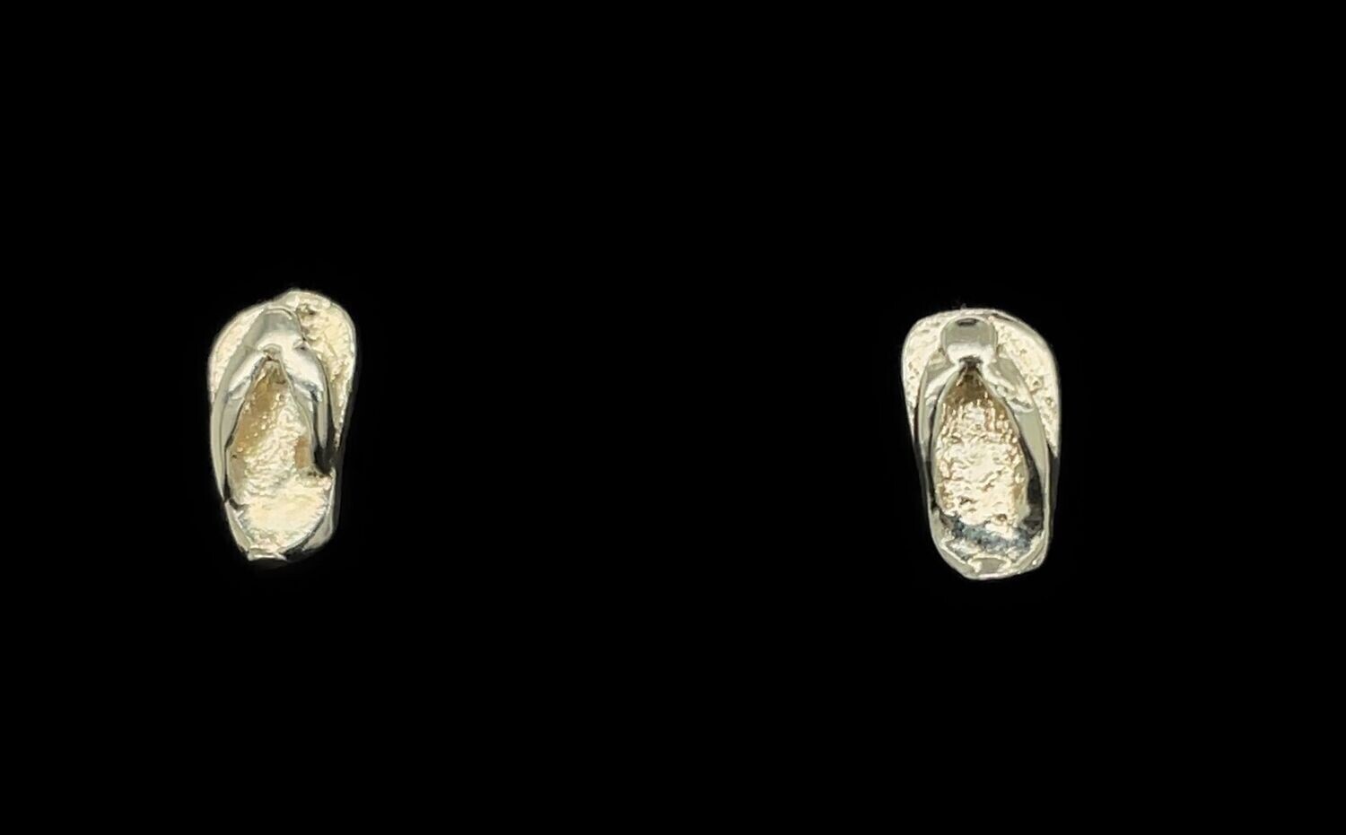 Sterling Silver Flip Flop Earrings