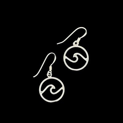 Sterling Silver Wave Earrings