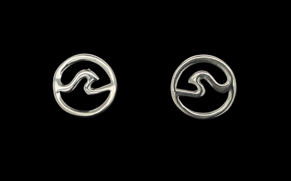 Sterling Silver Wave Earrings