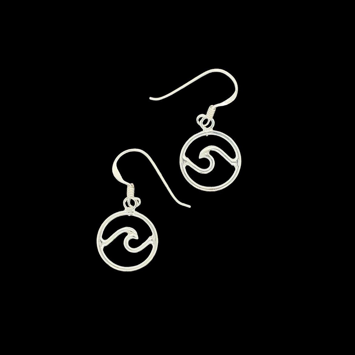 Sterling Silver Wave Earrings