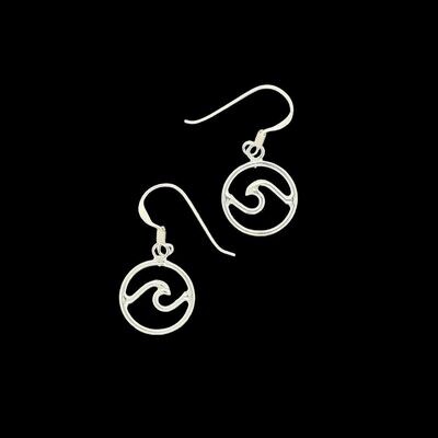 Sterling Silver Wave Earrings