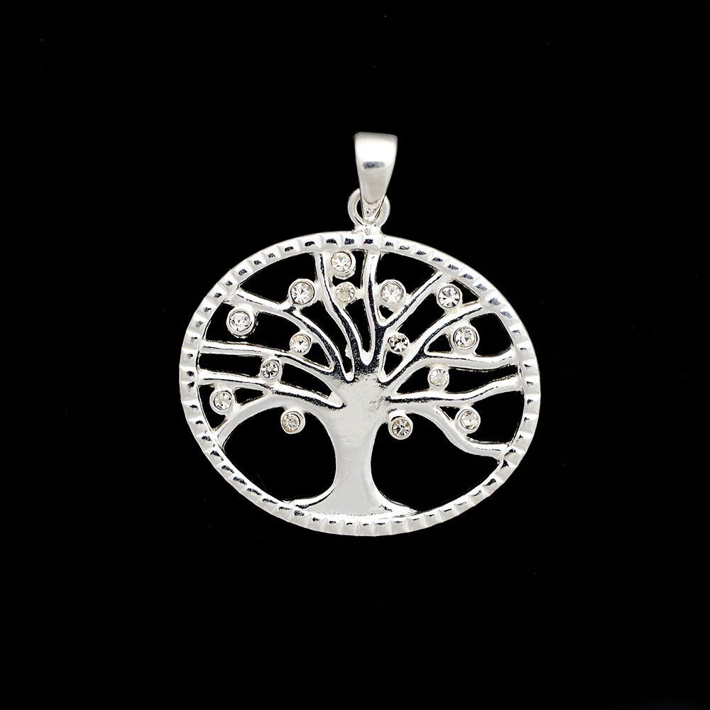 Cubic Zirconia Tree of Life Pendant