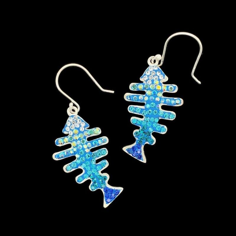 Crystal Bonefish Earrings