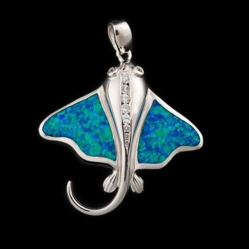 Opal Manta Ray Pendant