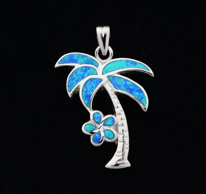 Palm Tree & Flower Pendant
