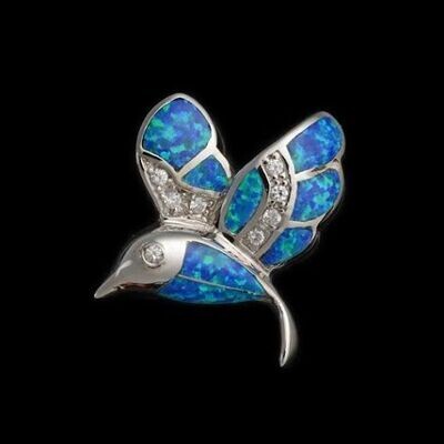 Opal Hummingbird Pendant