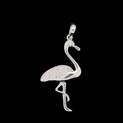 Cubiz Zirconia Flamingo Pendant