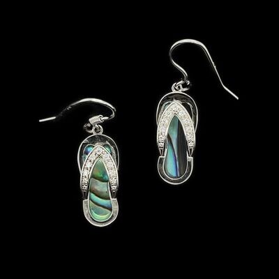 Abalone Flip Flop Earrings
