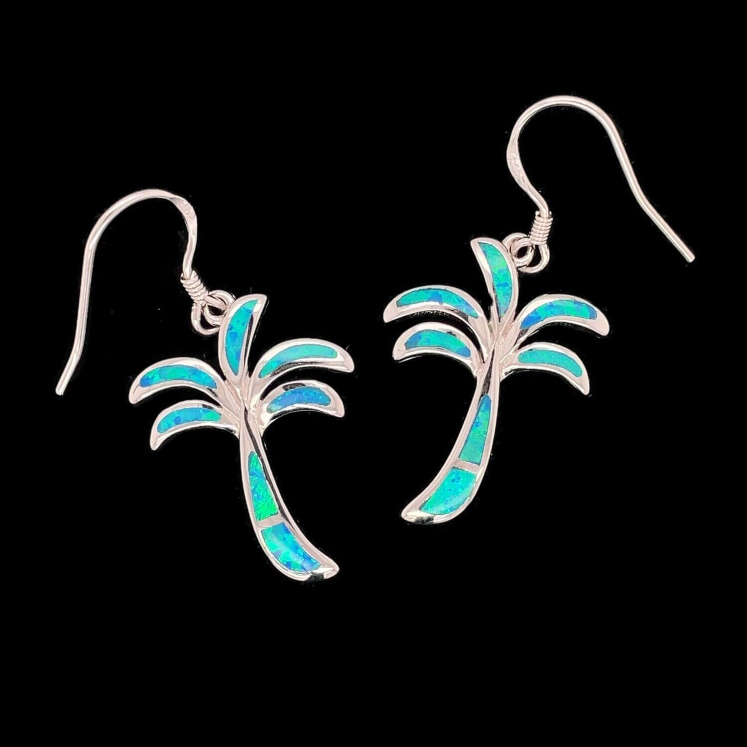 Opal Palm Tree Earrings