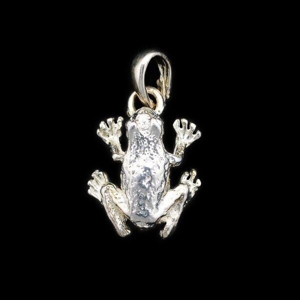 Sterling Silver Frog Pendant