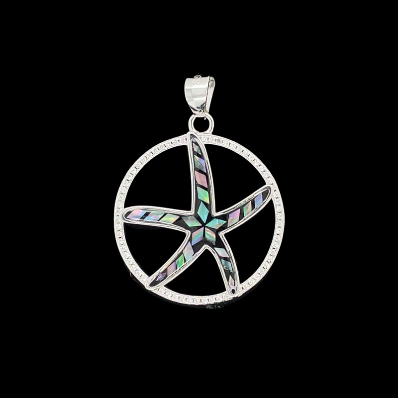 Abalone Starfish Pendant
