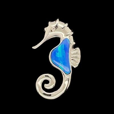 Opal Seahorse Pendant