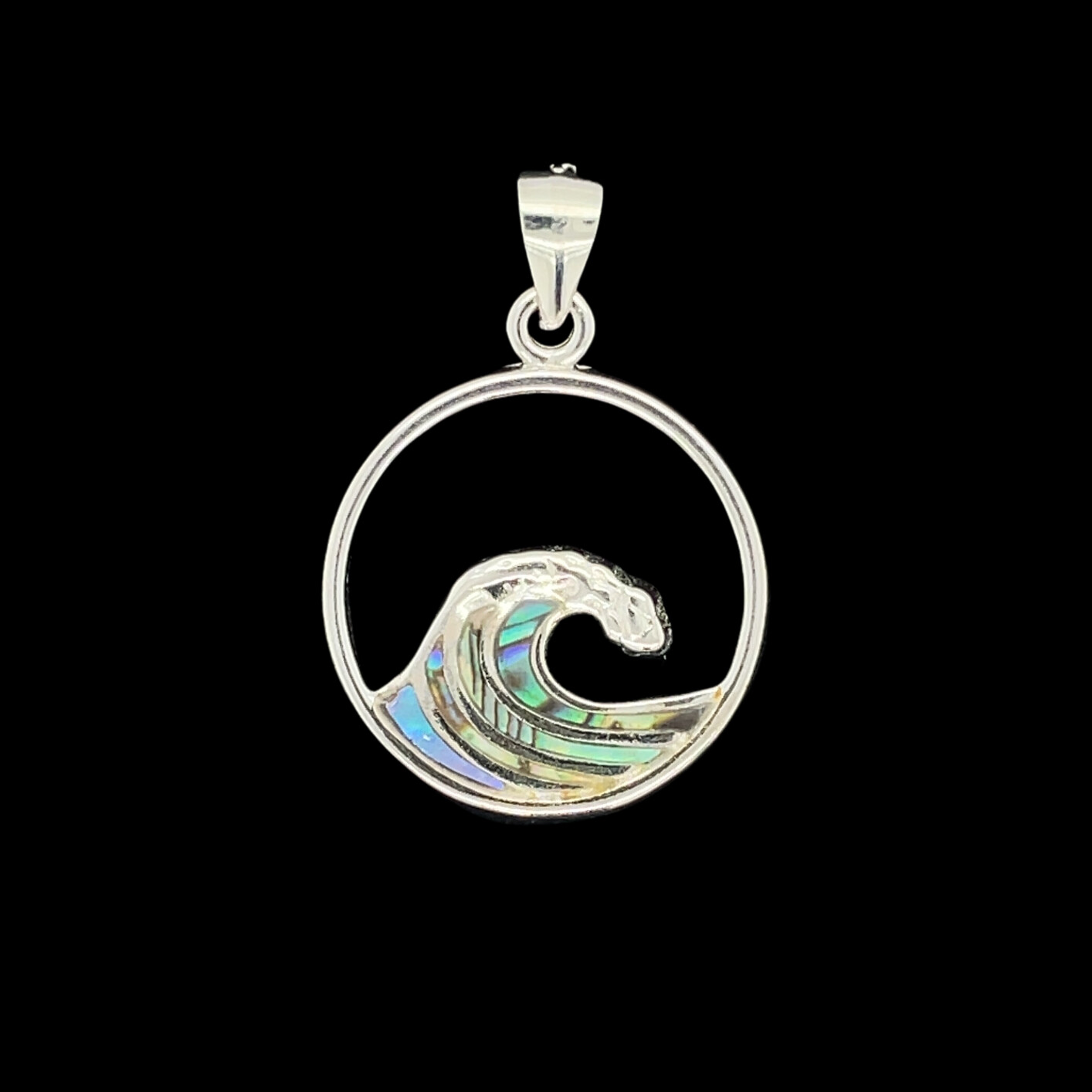 Abalone Wave Pendant