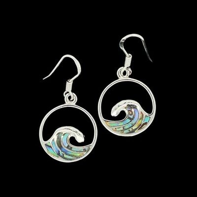 Abalone Wave Earrings