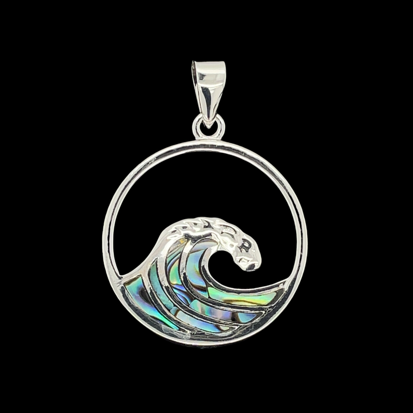 Abalone Wave Pendant