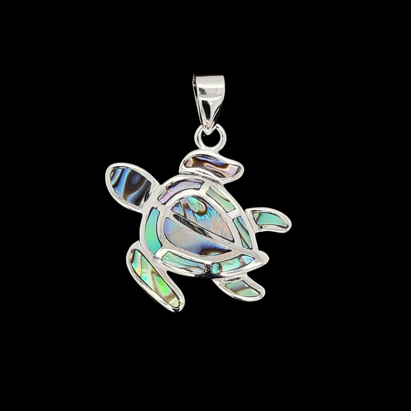 Abalone Turtle Pendant