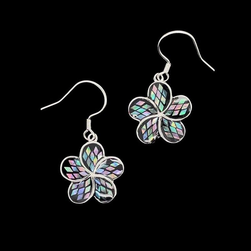 Abalone Flower Earrings